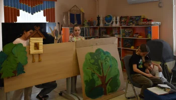 Репетиция и создание декораций (Кукольный театр "Лукоморье")